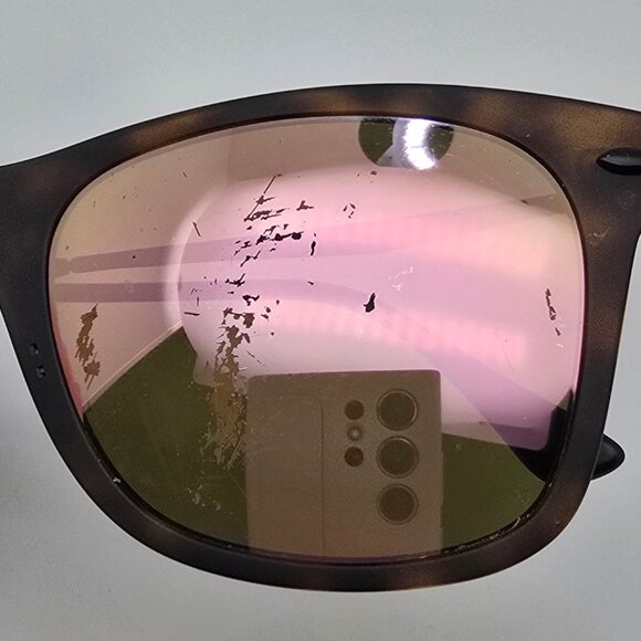 Ray-Ban RB4210 6244/2Y Wayfarer Light Ray Havana Frame Copper Mirror Sunglasses